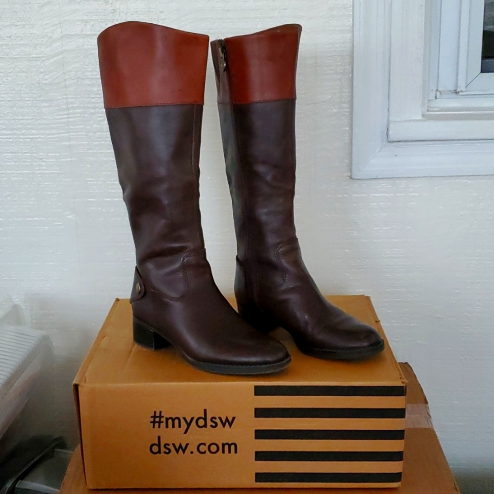 EXCELLENT CONDITION: FRANC SARTO LEATHER BOOTS 👢